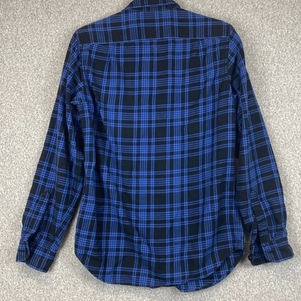 Vtg J. Crew cotton flannel XS tartan plaid gorpcore grunge activewear outdoor